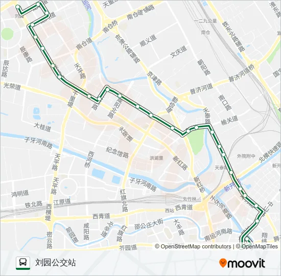公交34路的线路图