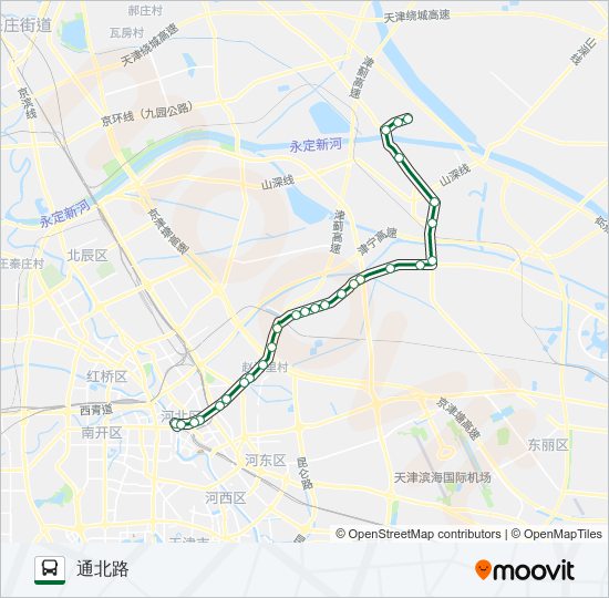 公交172路的线路图