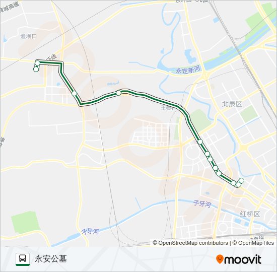 公交174路的线路图