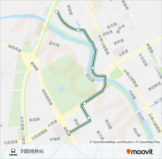 公交318路的线路图