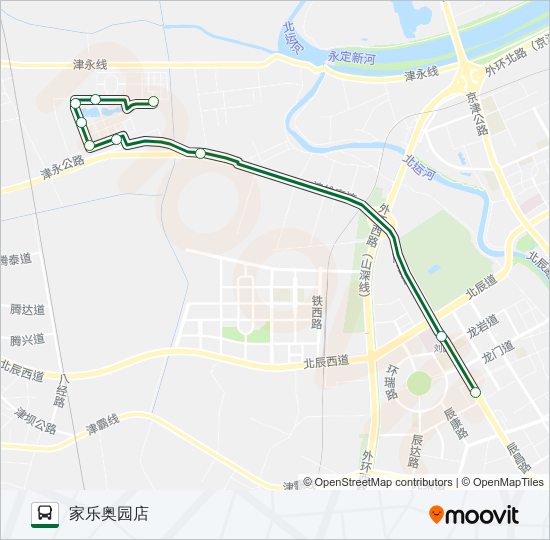 公交319路的线路图