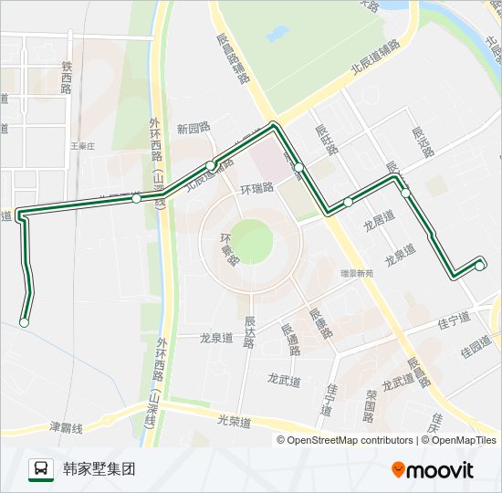 公交332路的线路图