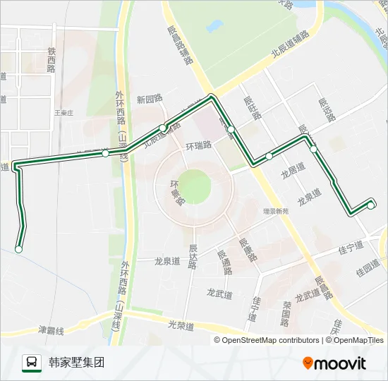 332路 Bus Line Map