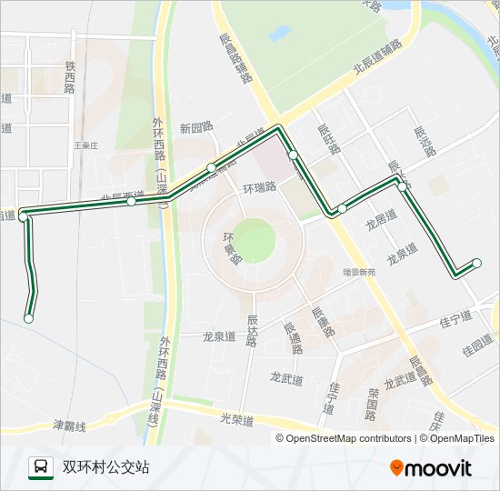 公交332路的线路图