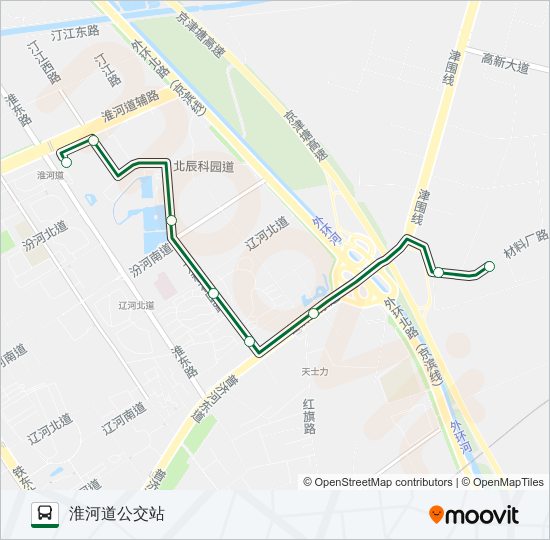 公交334路的线路图