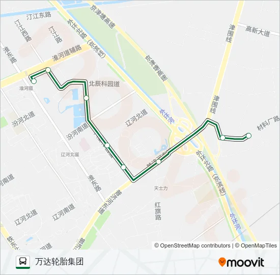 公交334路的线路图