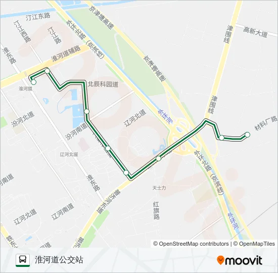 公交334路的线路图
