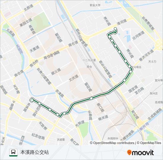 公交343路的线路图