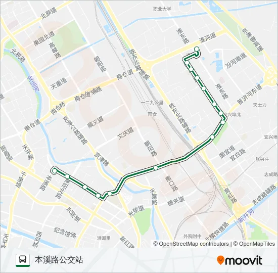 343路 Bus Line Map