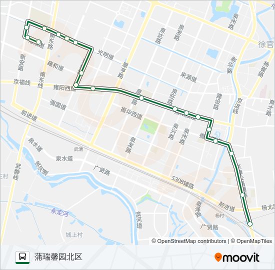 公交560路的线路图