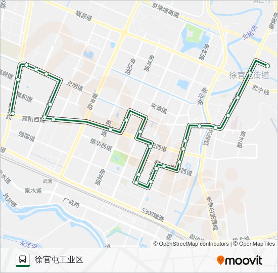 公交562路的线路图