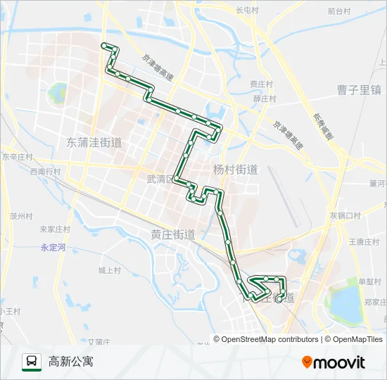 563路 Bus Line Map