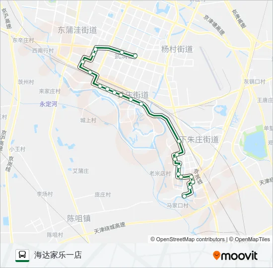公交568路的线路图