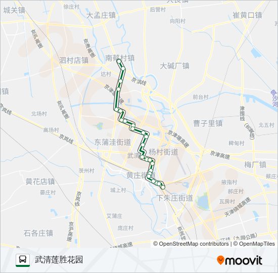 公交569路的线路图