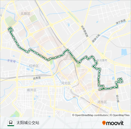 公交602路的线路图