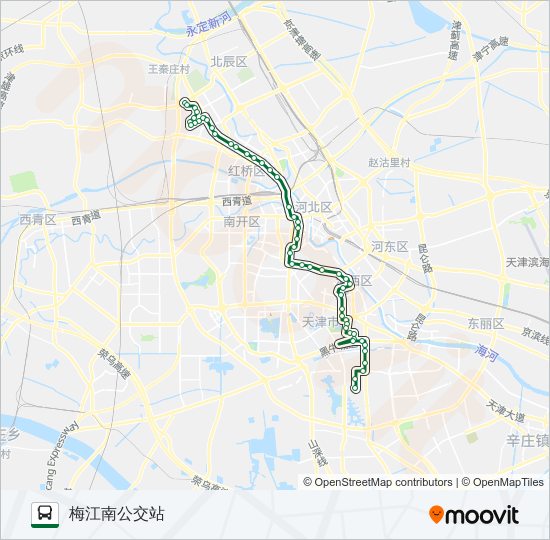 公交606路的线路图