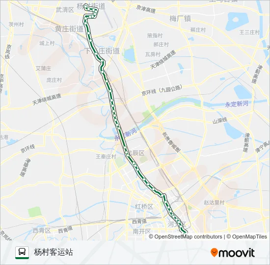 公交607路的线路图