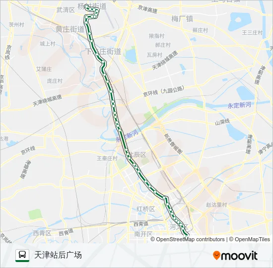 公交607路的线路图