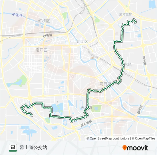 公交608路的线路图
