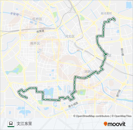 公交608路的线路图