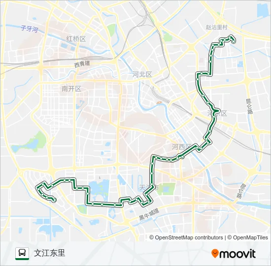 公交608路的线路图