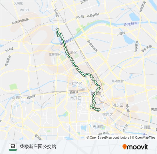 公交610路的线路图
