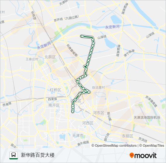 公交670路的线路图