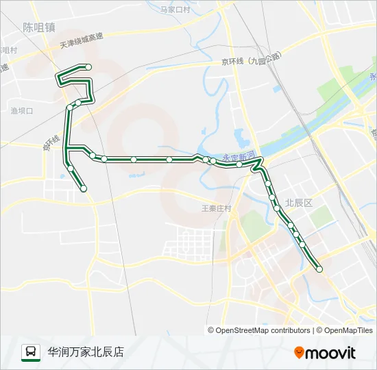 721路 Bus Line Map