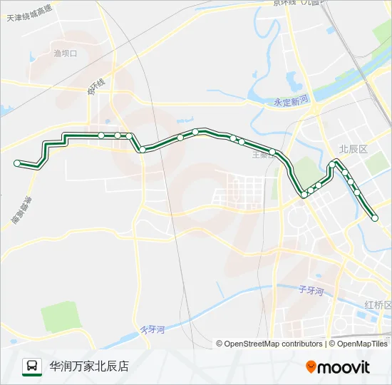 722路 Bus Line Map