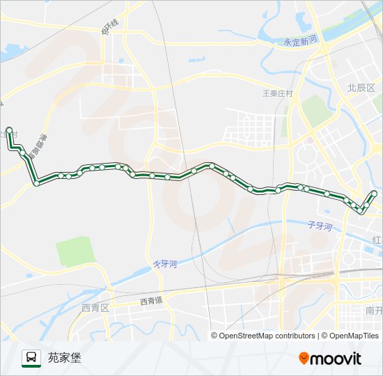 公交724路的线路图