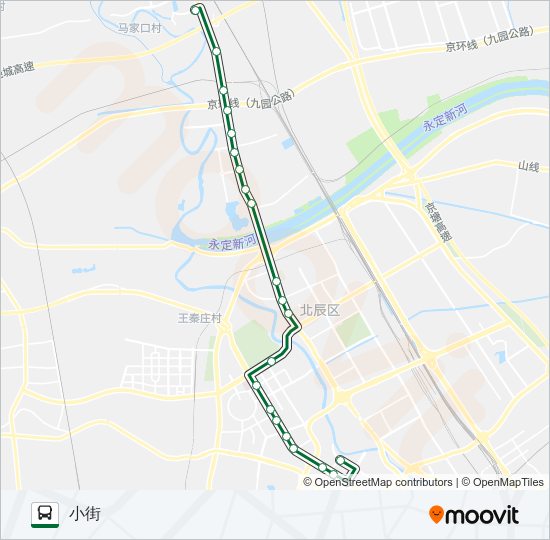 725路 bus Line Map