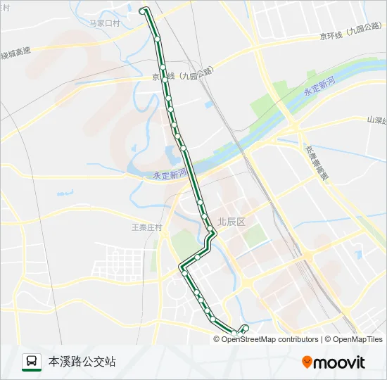 725路 Bus Line Map