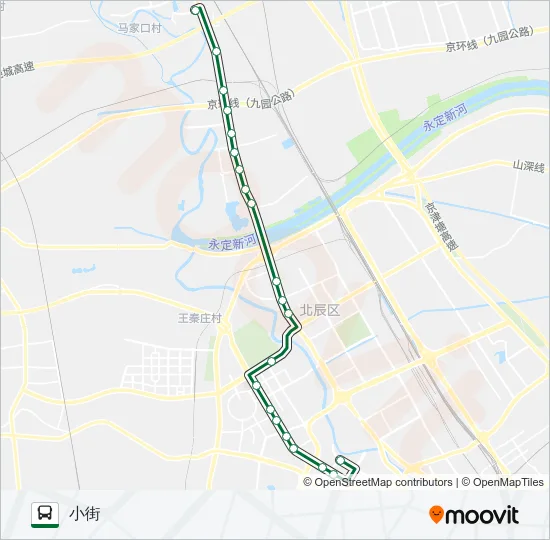 725路 Bus Line Map