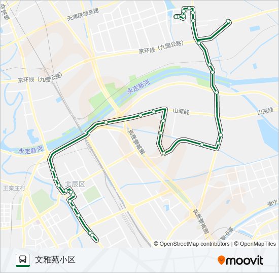 公交731路的线路图