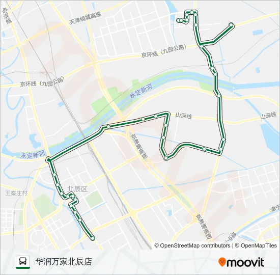 公交731路的线路图
