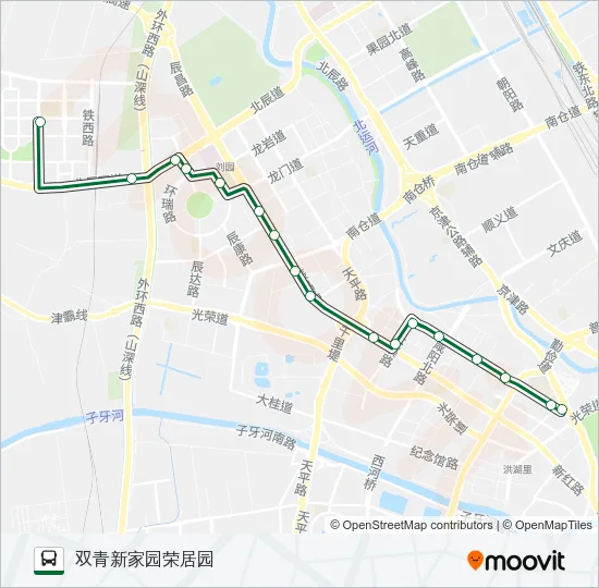 732路 Bus Line Map