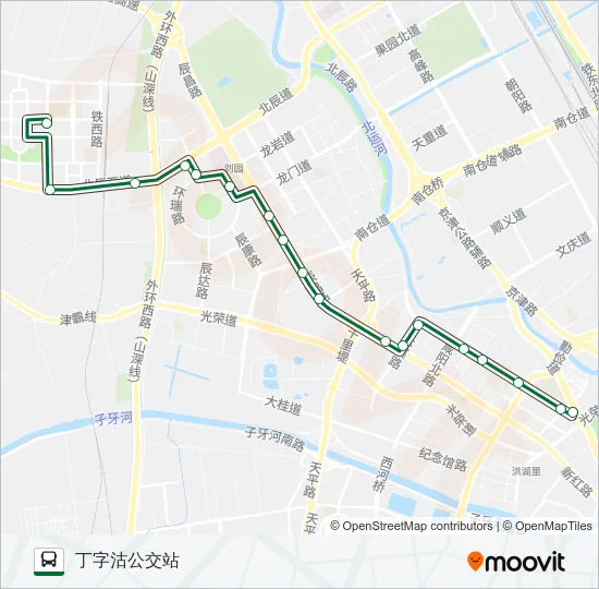 732路 Bus Line Map