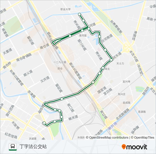 公交733路的线路图