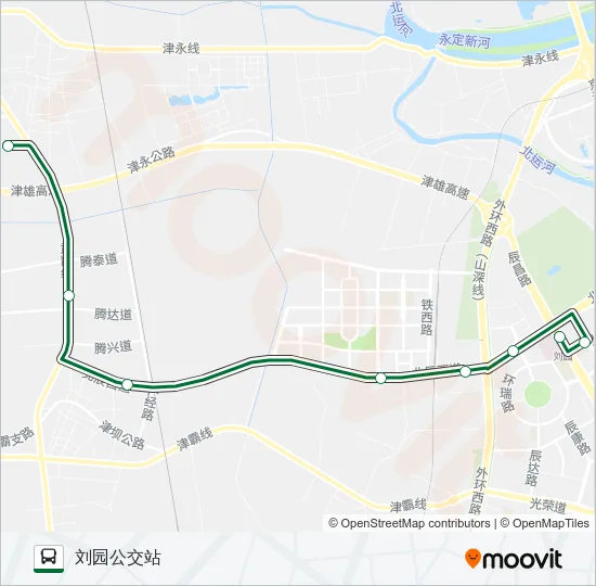 734路 Bus Line Map