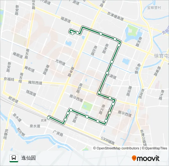 公交739路的线路图