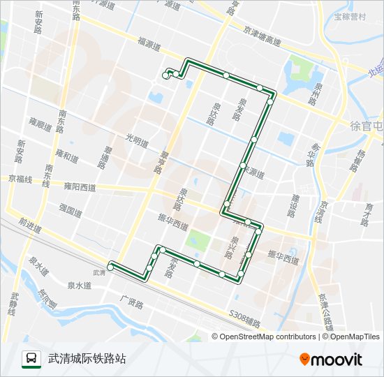 公交739路的线路图