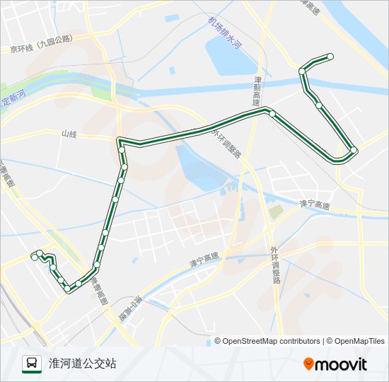 公交740路的线路图