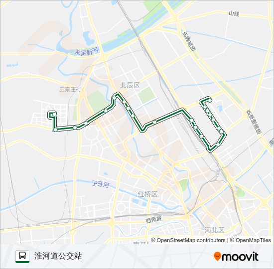 公交743路的线路图