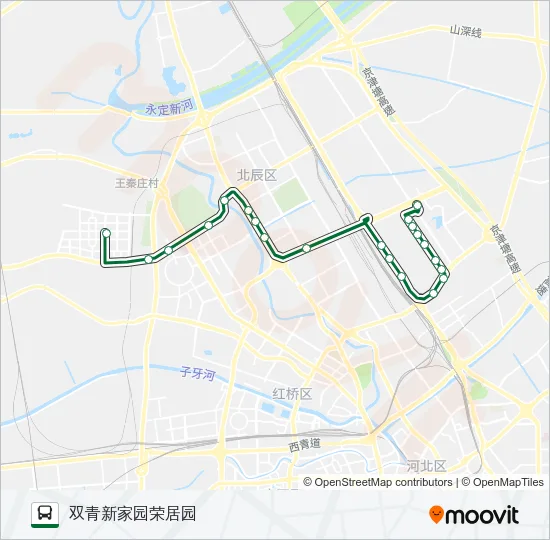 743路 Bus Line Map