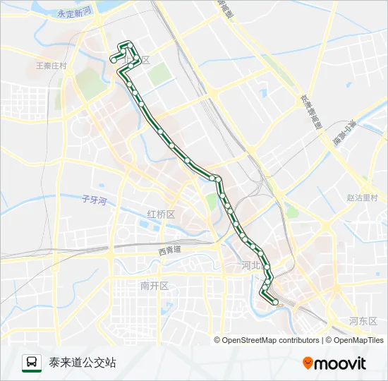 公交802路的线路图