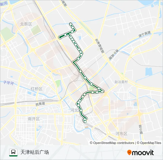 公交813路的线路图