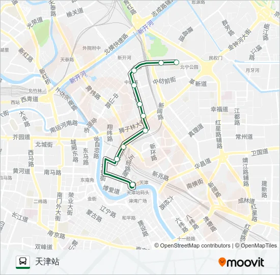 27路夜班车 Bus Line Map