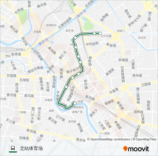 27路夜班车 Bus Line Map
