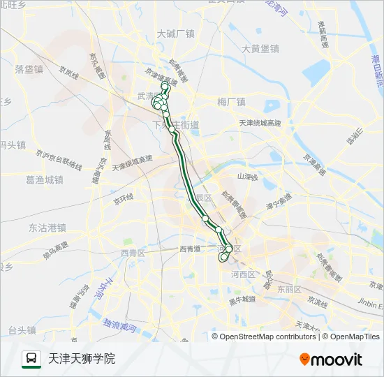 611路快车 Bus Line Map