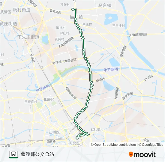 671路区间 Bus Line Map